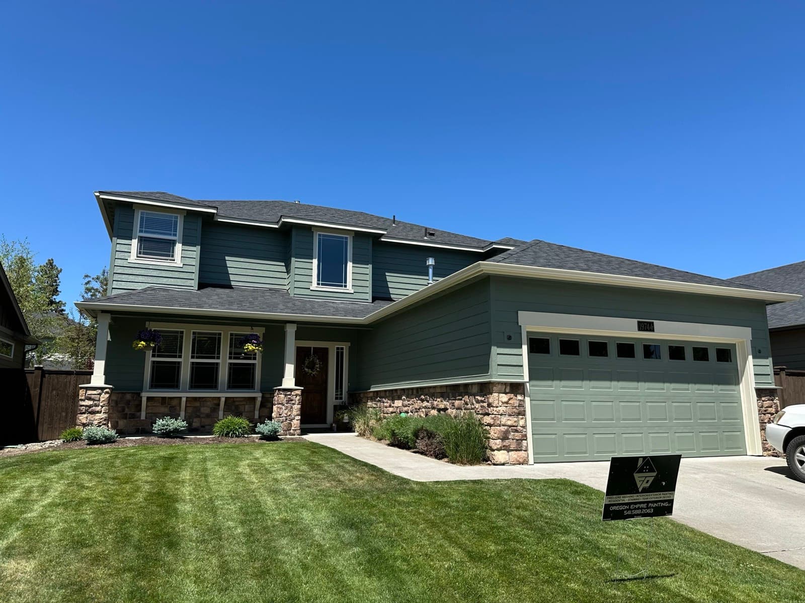Bend home exterior painting transformation